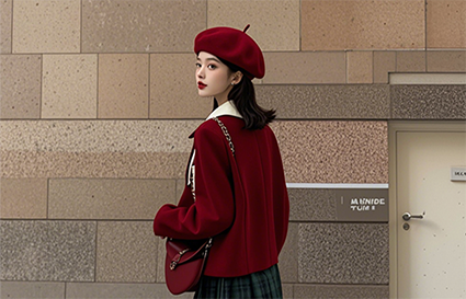 沈阳化妆学校_开运又显白的 “新年红” 穿搭