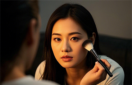 沈阳化妆学校_高光粉和蜜粉的区别和使用顺序