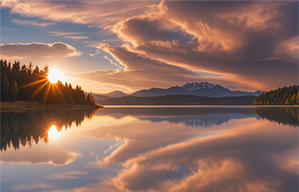 拍晚霞时，天空好看地面死黑如何解决