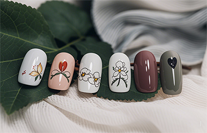 沈阳美甲培训学校_清新文艺范儿美甲真漂亮~